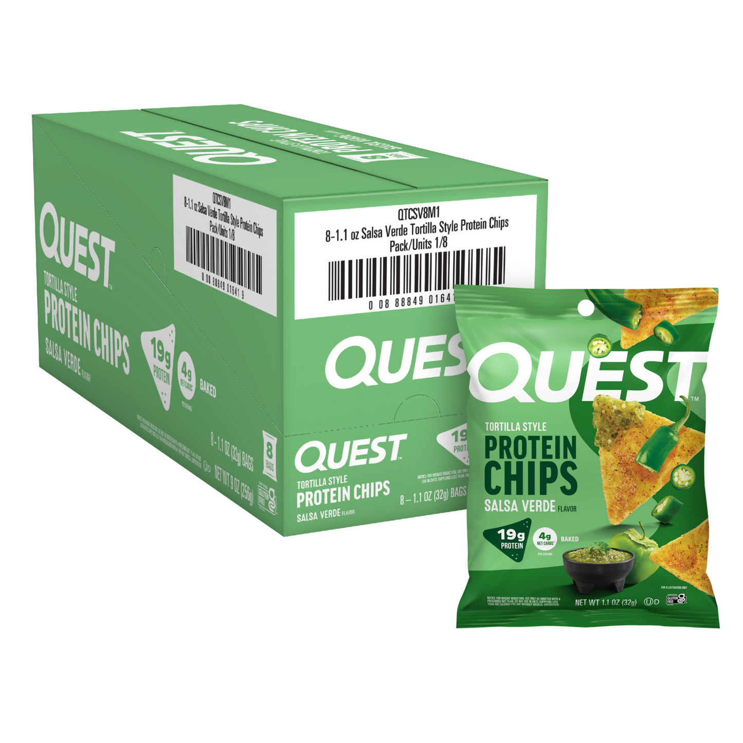 salsa-verde-tortilla-style-protein-chips-x1 110071_QN_USA_Pkg_ProteinChips_Tortilla_SV_8ctCarton_3D_Composite_Force_1.png